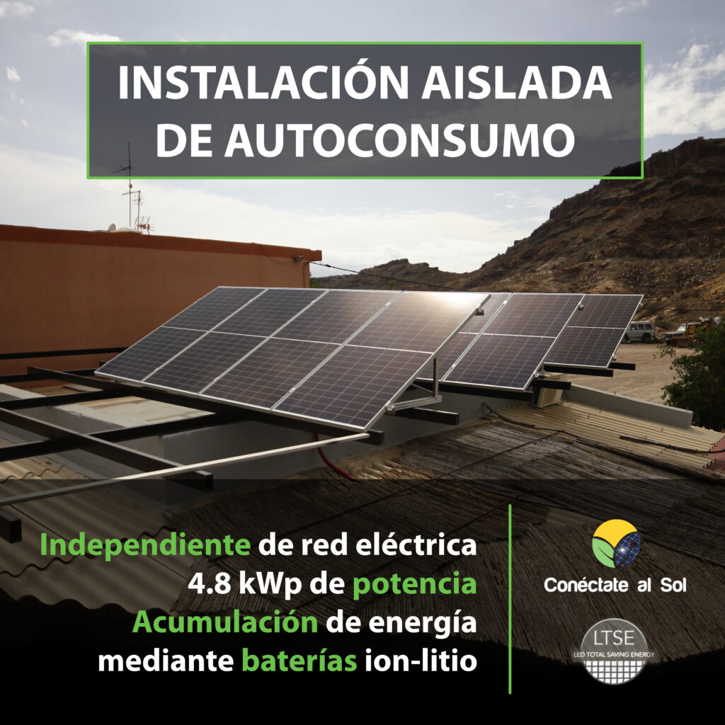 Instalación paneles solares en Tauro - Gran Canaria