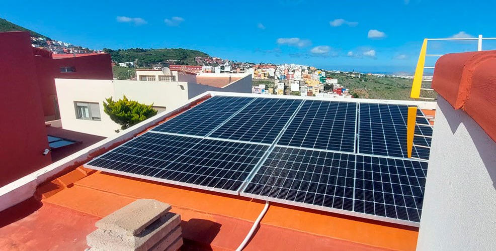 Instalación fotovoltaica en Arquitecto Laureano Arroyo en las Palmas de Gran Canaria
