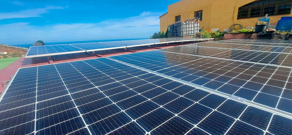 Instalación de paneles solares en Bentaguaire, Las Palmas
